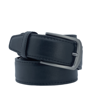 Premium Leather Belt B11 - Black, 110 cm